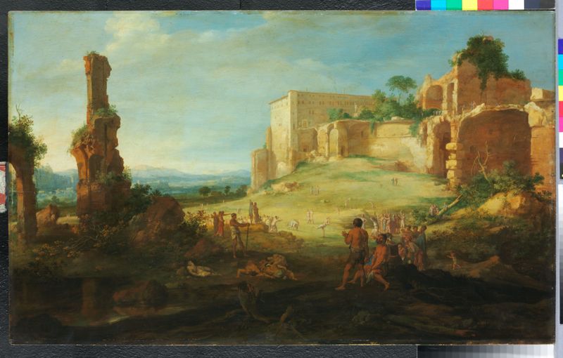 Landschaft mit Atalante und Hippomenes von Bartholomeus Breenbergh